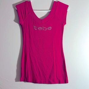 Bebe hot pink shirt